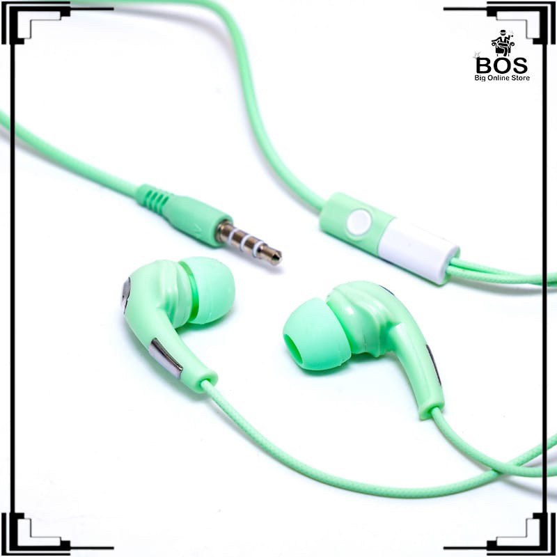 BOS - HANDSFREE PH-01 + MIC | HANDSET HF EARPHONE PH01 SUPER BASS