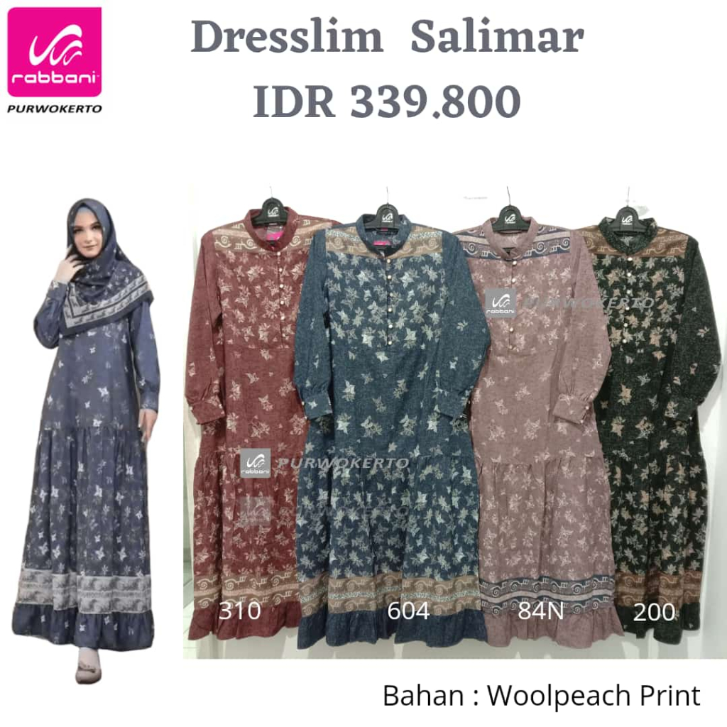 CUCI GUDANG DISKON 25% DRESSIM RABBANI SALIMAR / GAMIS BUSUI / RABANI ORI