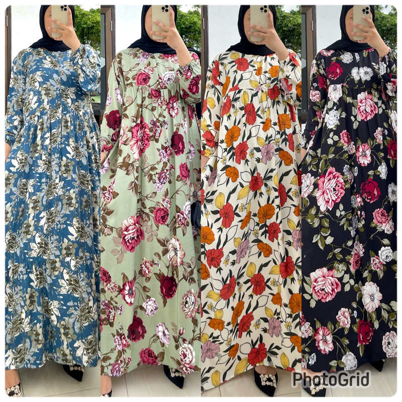 GAMIS MOTIF RAYON PREMIUM BANYAK MOTIF