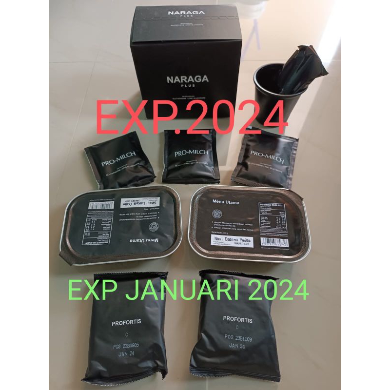 RANSUM TNI NARAGA PLUS MAKANAN SIAP SAJI EXP.JANUARI 2024