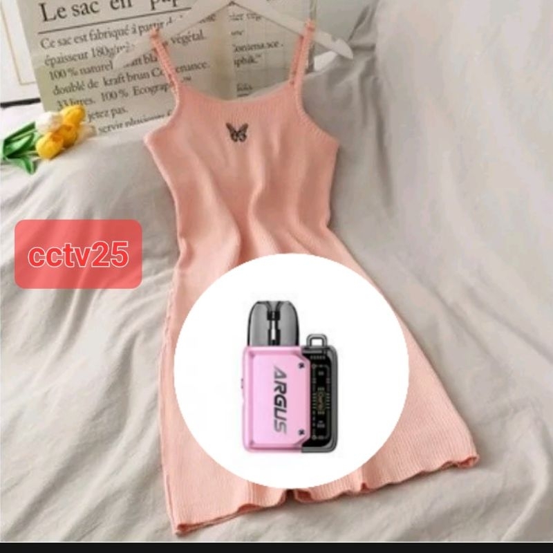 mini dress pink hacie rib