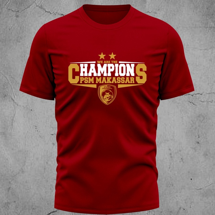 KAOS JUARA CHAMPION PSM EDISI TERBARU TIPE 004 SIMPLE KEREN DAN COCOK UNTUK PRIA DAN WANITA