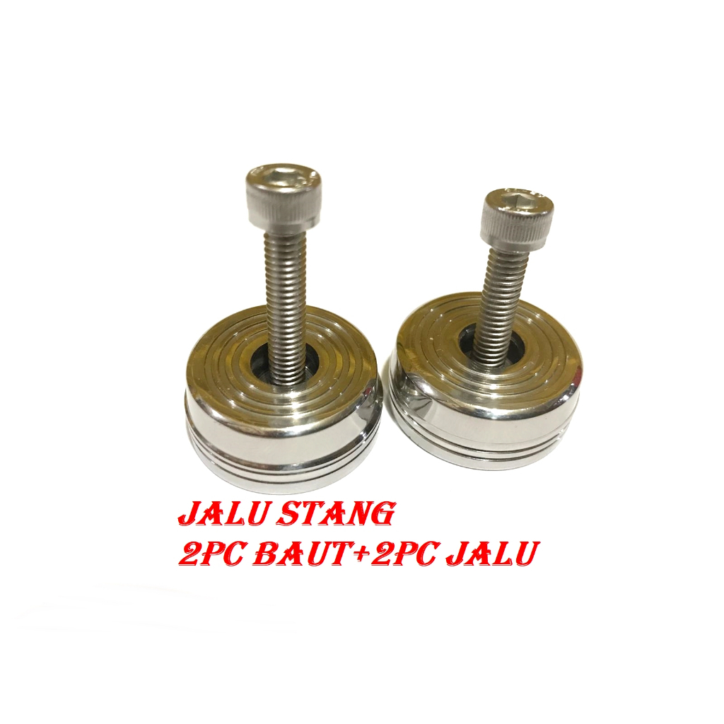 JALU STANG STAINLIS MATIC BEBEK SPORT DLL BANDUL STANG STAINLIS KROM UNIVERSAL ALL MOTOR