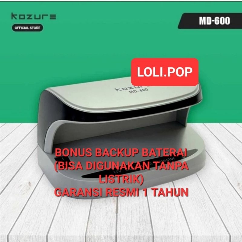 KOZURE MD 600 Money Detector Rupiah  Lampu UV Deteksi Uang Palsu MD600