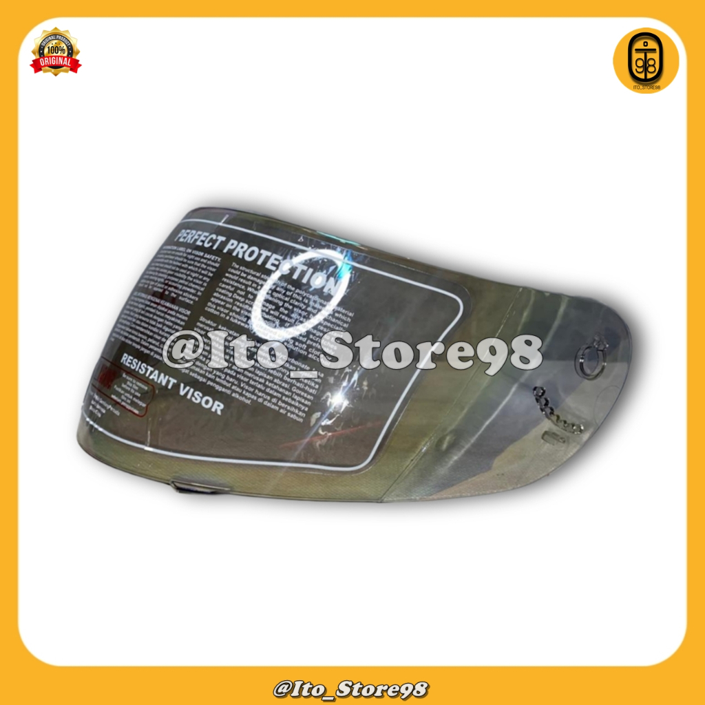 Kaca Helm Full Face MDS VICTORY Original Visor Clear Iridium