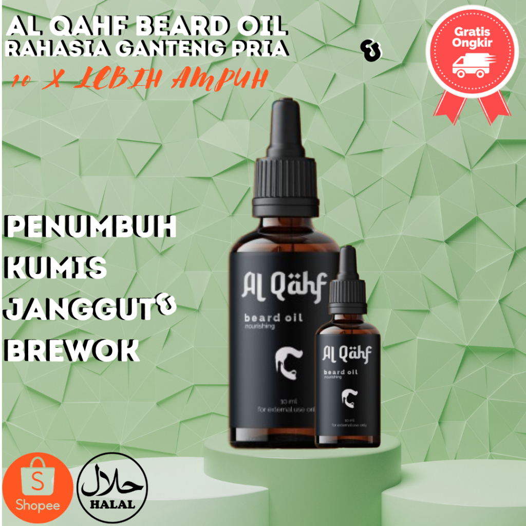 AL QAHF PENUMBUH RAMBUT JANGGOT DAN SEJENISNYA PENUMBUH RAMBUT JENGGOT BOTAK RONTOK AL QAHF SERUM PE