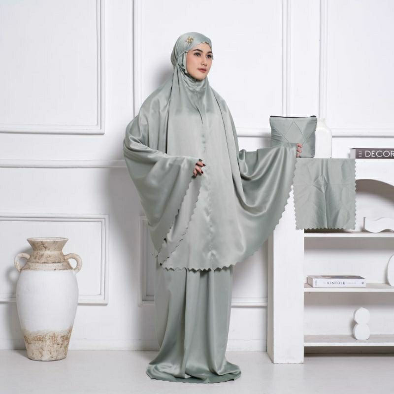 Mukena traveling harian dewasa mukena katun terlaris