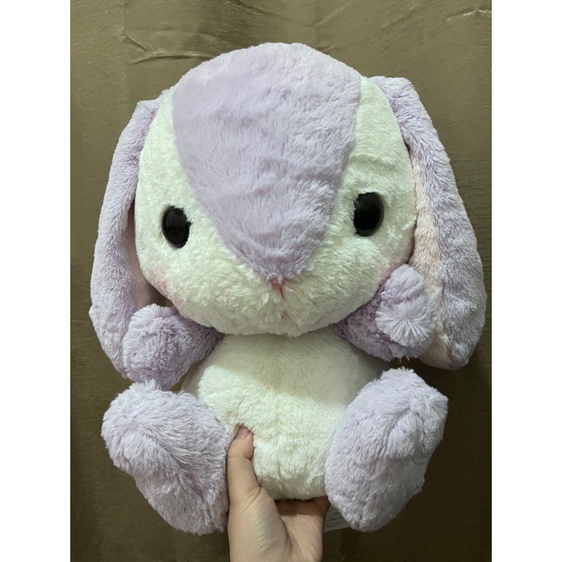 Boneka Jumbo Loppy Amuse Cotton Lilac NEW TAG Bunny Amuse Purple Boneka Kelinci Amuse Ungu