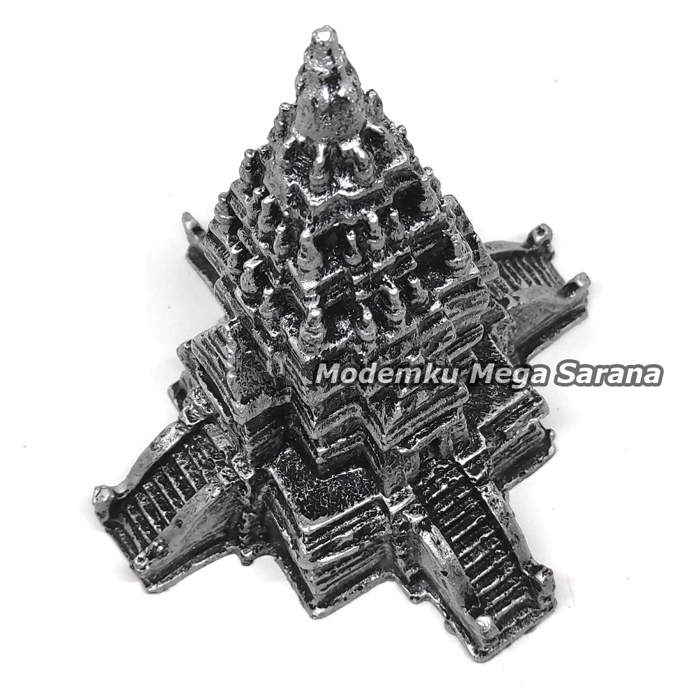 Souvenir Miniatur Candi Prambanan Temple Empat Pintu Fiber 12x12x14 cm Cinderamata Oleh Oleh Khas Jogja Indonesia