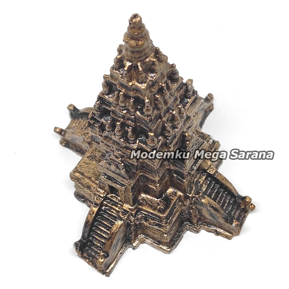 Souvenir Miniatur Candi Prambanan Temple Empat Pintu Fiber 12x12x14 cm Cinderamata Oleh Oleh Khas Jogja Indonesia