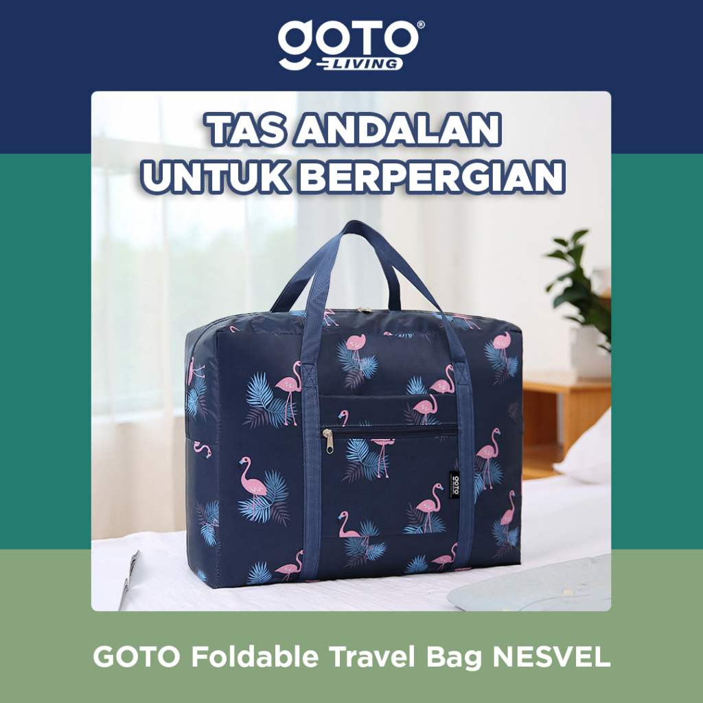 Goto Nesvel Tas Traveling Lipat Motif Jumbo Besar Travel Organizer Bag
