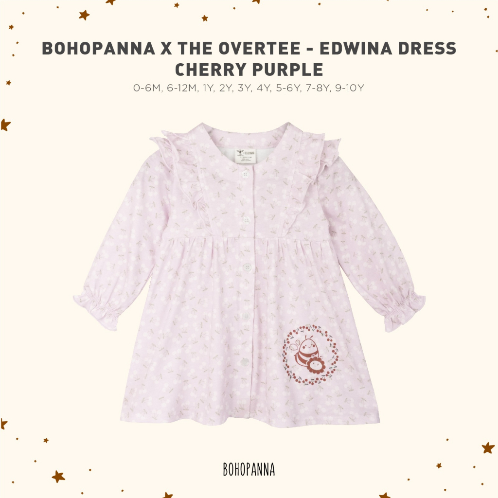 BOHOPANNA - BOHOPANNA X THE OVERTEE - EDWINA DRESS - DressAnak Perempuan