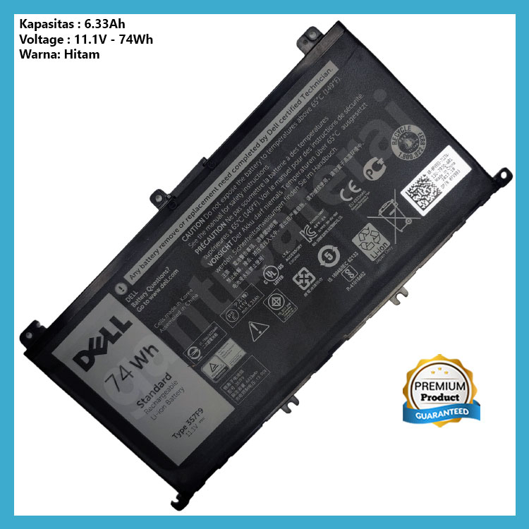 Original Baterai Dell Inspiron 15 7000 7566 7567 7557 7559 71JF4 357F9