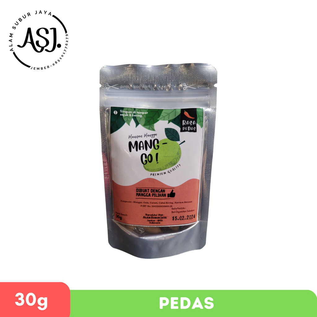 

Manisan Mangga Kering Pedas 30 g Mang-Go!