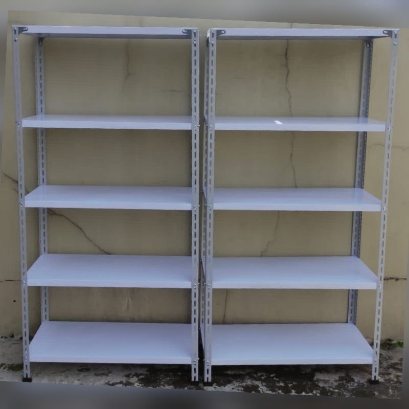 RAK BESI SIKU LUBANG 5 susun antikarat  uk/100x40x200