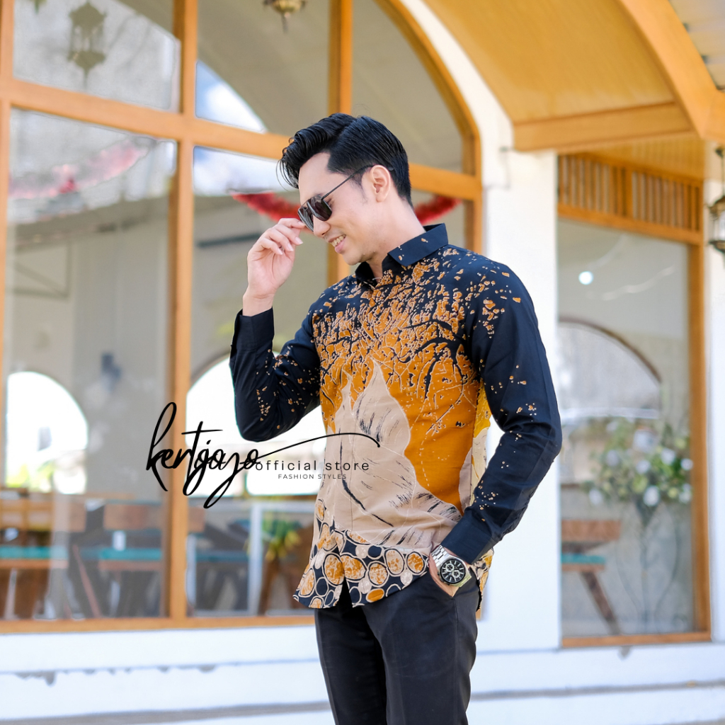 Batik pria modern slimfit Baju Batik Pria Lengan Panjang slimfit baju batik pria MODERN Slimfit premium baju seragam BATIK KERTOJOYO KJ042 kemeja batik pria lengan panjang full furing baju batik alisan Kemeja batik slimfit batik premium laskala PRABUSENO