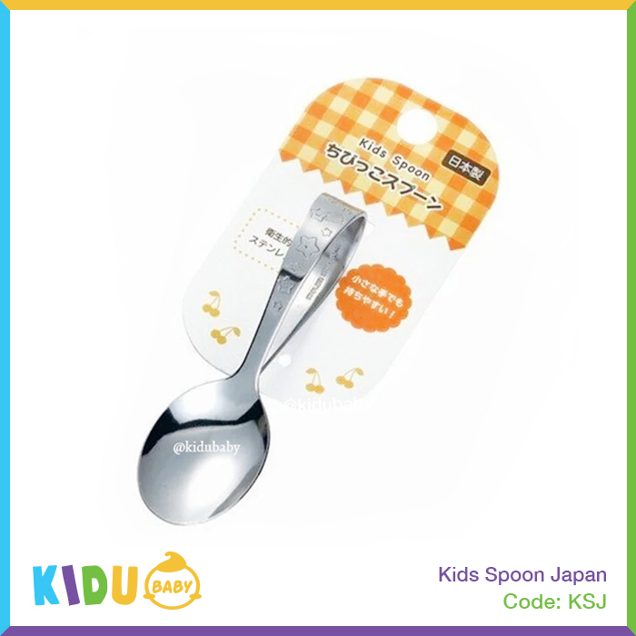 Sendok Garpu Bayi Anak Stainless Steel High Quality Jepang / Kids Spoon Fork Japan Kidu Baby