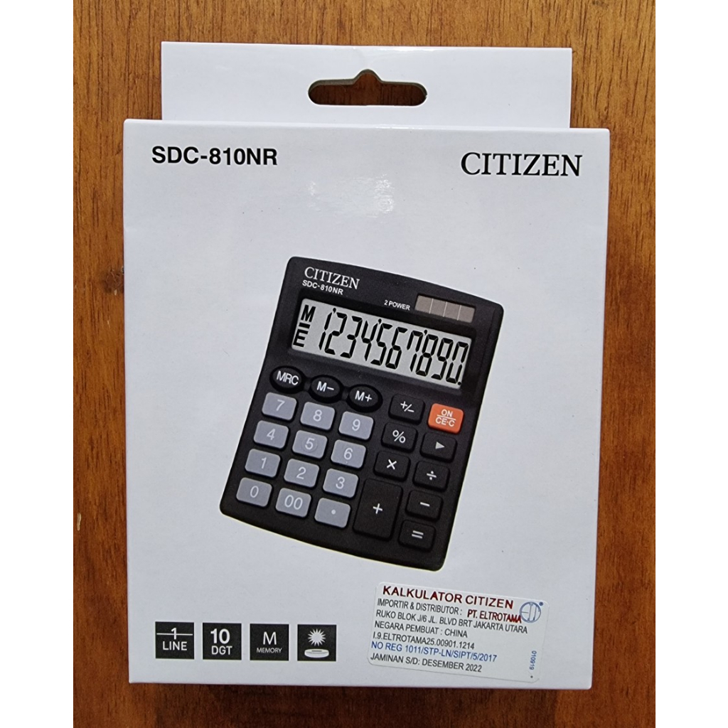 Calculator / Kalkulator Citizen SDC-810NR / SDC-810 NR 10 Digit
