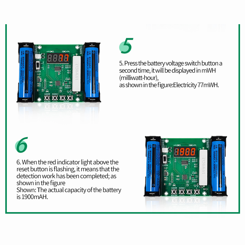 XH-M240 Battery Capacity Tester mAh mWh untuk Pengukuran Digital Baterai Lithium 18650 Adonan Lithium