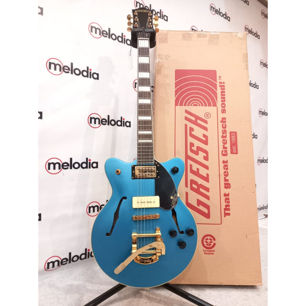 Gretsch G-2655 TG P90 Streamliner Centre Block JR DCRW Rw Fb Rivera Blue