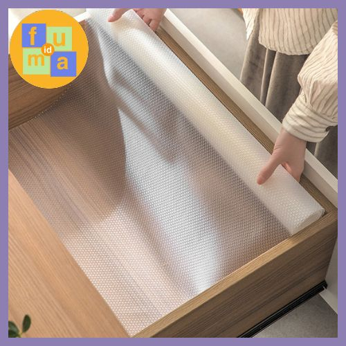 Alas Serbaguna Transparan Drawer Mat Multifungsi Alas Laci dan Lemari Anti Slip 1,5 M / Moisture-Proof Mat / Alas Kabinet Anti-slip TransparanWaterproof Mat Alas Laci Transparan Kabinet Lemari