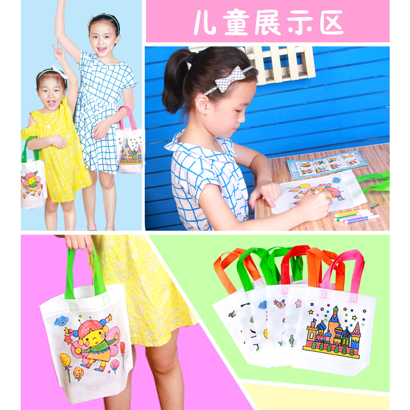 TweedyToys -  Tote Bag DIY Random / DIY Coloring Bag / Mewarnai Tas Tote Bag / Mainan Kreativitas Anak