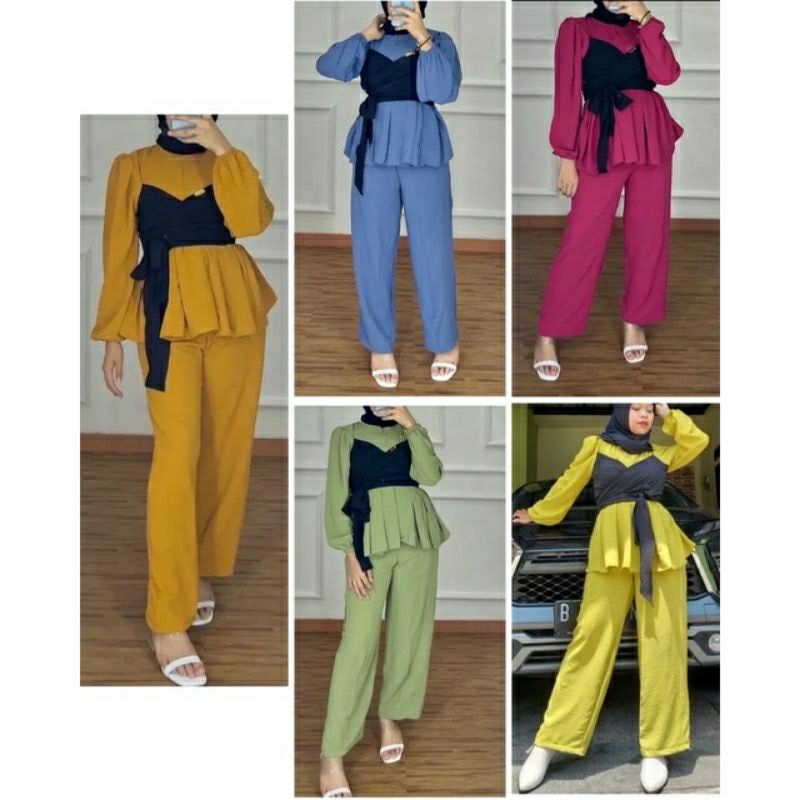 SETCEL ONE SET SETELAN CELANA SETCEL LESTI ONE SET LESTI GAMIS LESTI SETELAN