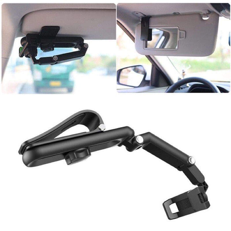 Holder Mobil Multifungsi Sun Visor HD-58 Memiliki fungsi 6 in 1