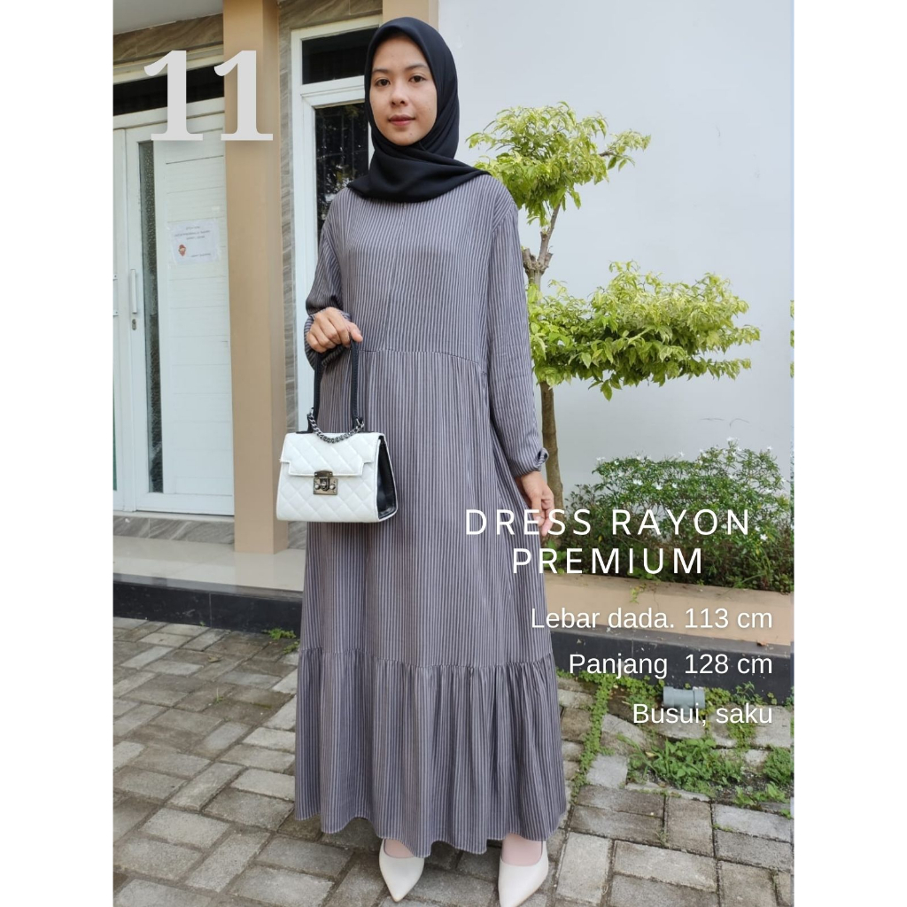 SALE.. Dress Lebaran Termurah Rayon Crinkle Motif Terbaru By Arsyida