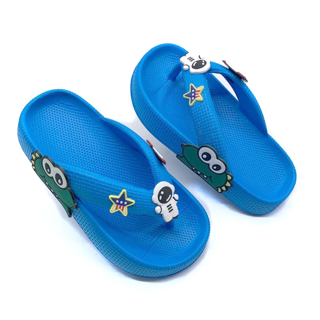 Sandal Anak Laki-Laki Sandal Jepit Bahan Karet Tidak Licin Motif Unik Dan Lucu Terbaru