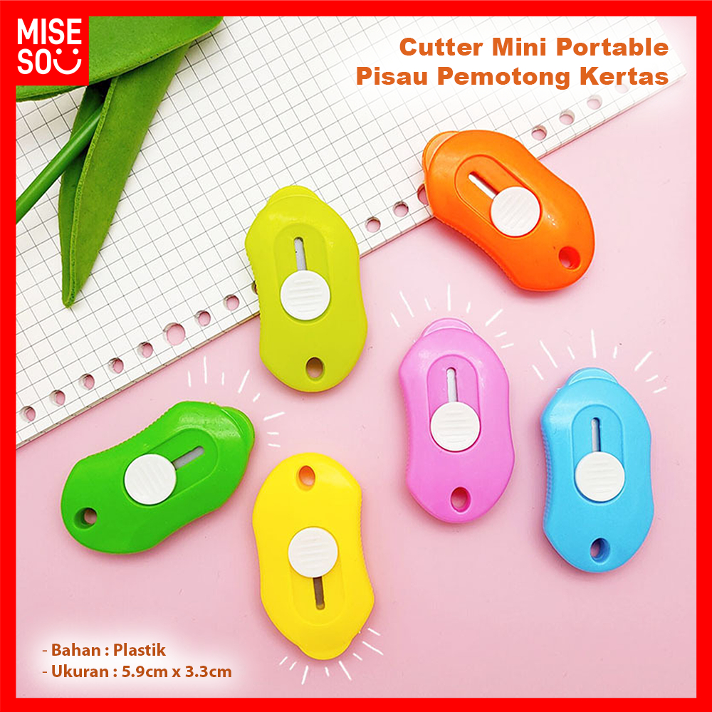 

Pisau Pemotong Kertas Cutter Sekolah Cutter Mini Portable ℳ 793