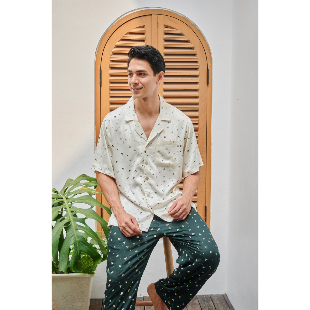 SLEEP PROJECT Unisex Pajama Set PEONY Piyama Rayon Twill