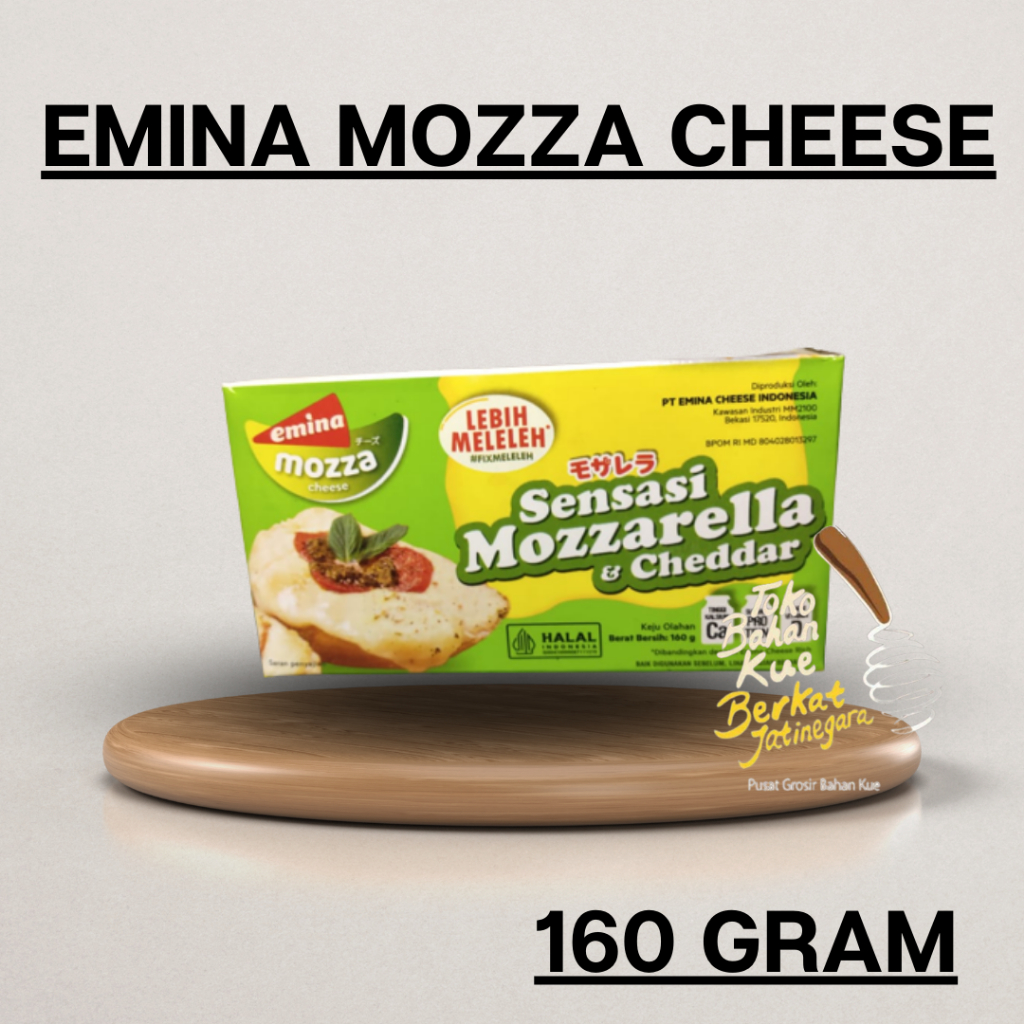 EMINA MOZZA CHEESE KEMASAN 160 GRAM / KEJU MOZZA KEMASAN 160 GRAM/ pcs