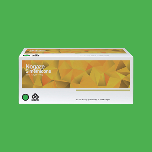 NOGAZE SIMETHICONE TABLET PER BOX ISI 10 STRIP