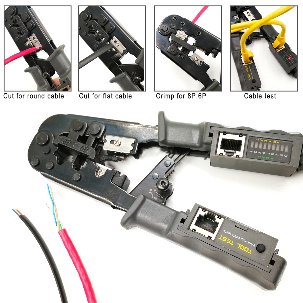 Crimping Tool + Cable Tester Rj45 2-in-1 Smart Solution - Krimping tool - Tang krimping TL-N568CR