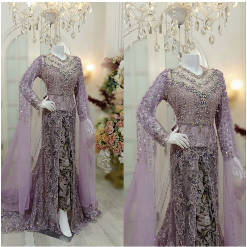 TERBARU//KEBAYA AKAD FULL PAYET MEWAH MODERN//KEBAYA