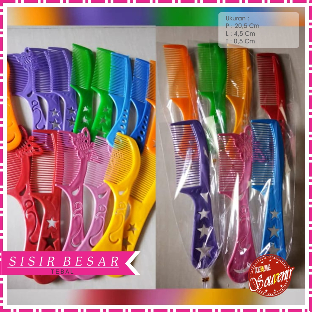 Souvenir Sisir Rambut / Kemas Plastik / Souvenir Pernikahan / Sisir