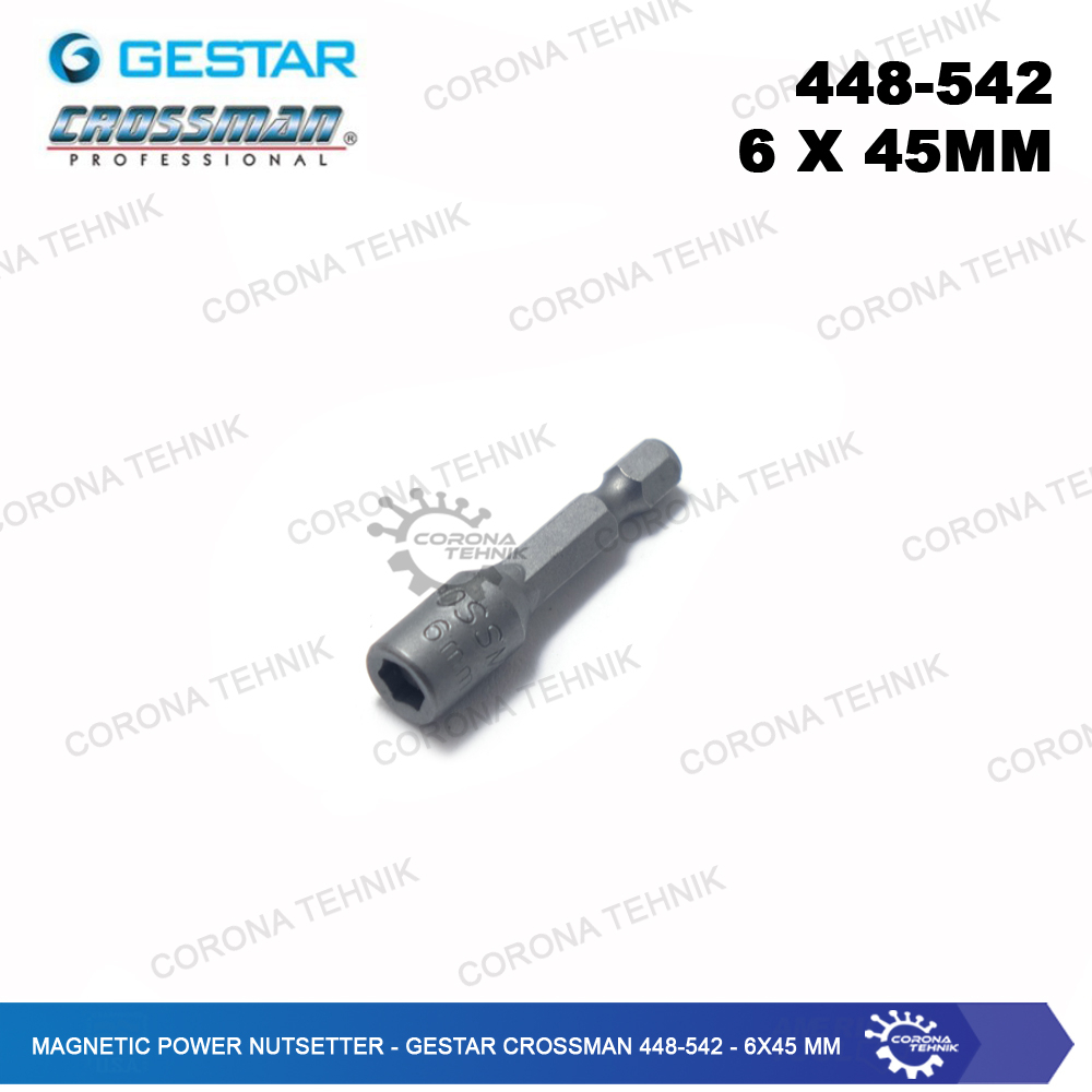 Gestar Crossman - Magnetic Power Nutsetter Mata Bor Roofing Hex Nut