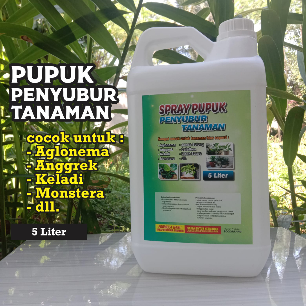 PUPUK PENYUBUR TANAMAN HIAS 5 LITER (siap pakai tidak per,u dicampur air)