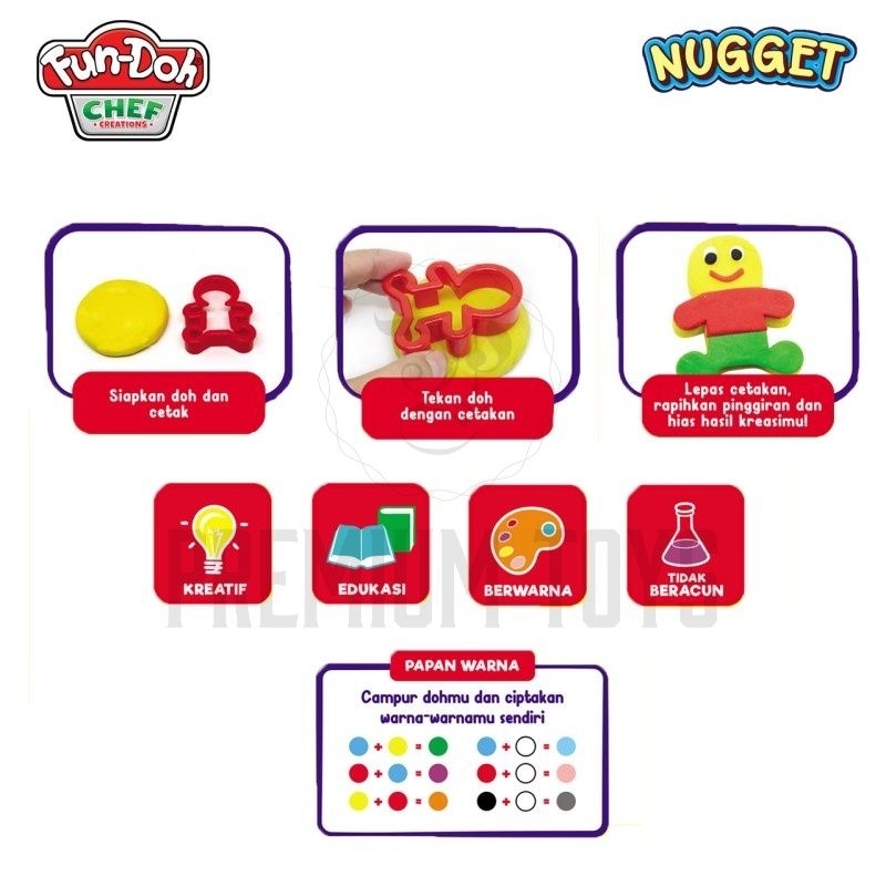 FUN DOH NUGGET - NUGGET FUNDOH MAINAN ANAK