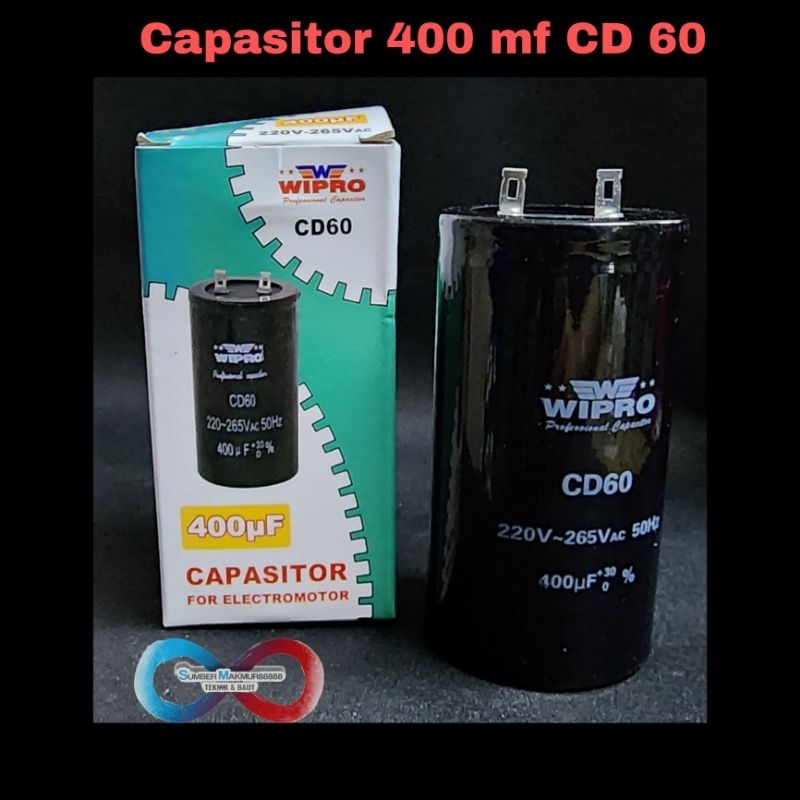Capasitor Starting 400 mf CD 60 Wipro Capasitor Star