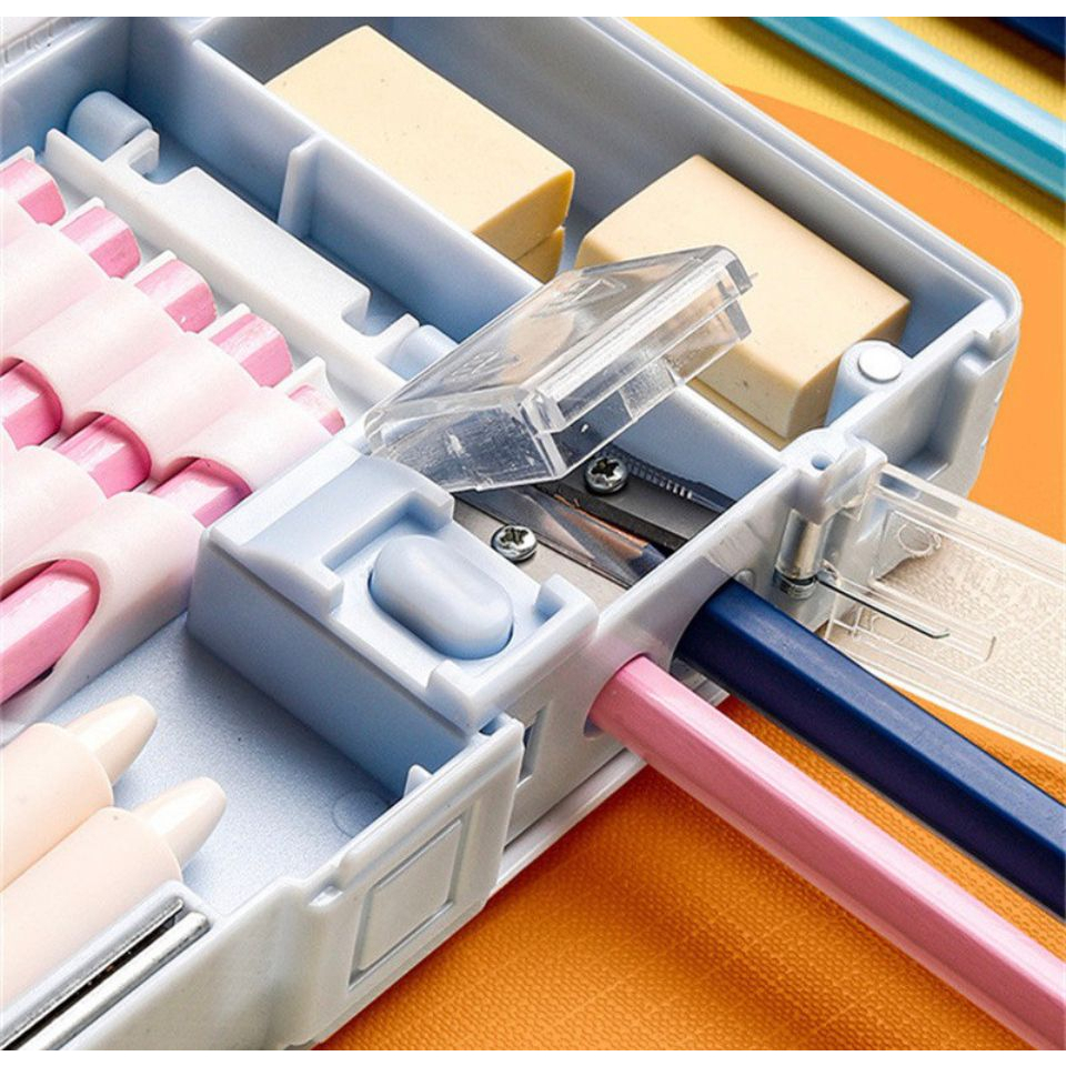 

YEN 7s Kotak Pensil Pola Kartun Lapisan Ganda dan Tunggal dengan Rautan Kapasitas / Tempat Pensil
