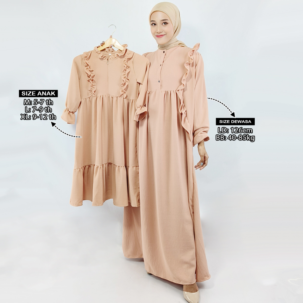 Cortali Anak Maxy - Baju Gamis Jumbo Wanita - Dress Muslim - Gamis Dewasa - Tunika