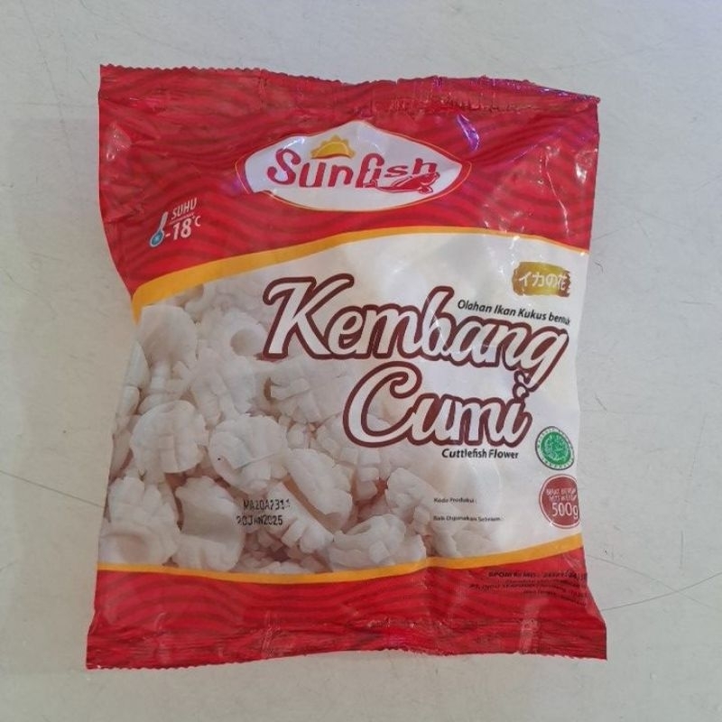 

Sunfish Kembang Cumi 500gr Ikan Olahan Bentuk Kembang Cumi