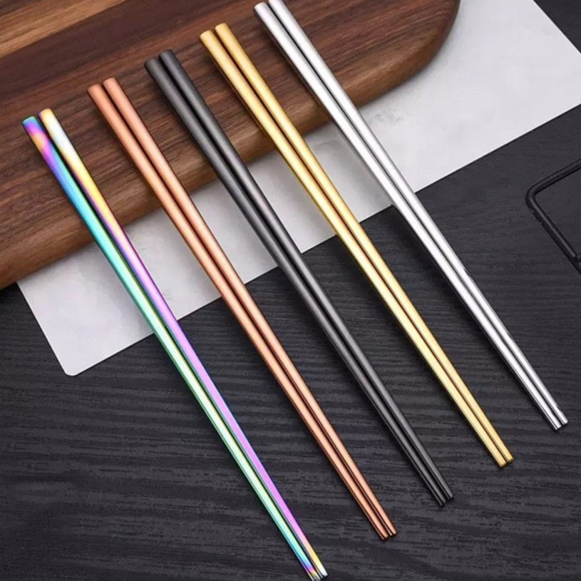 Sumpit korea stainless / sumpit warna / chopstick korea stainless