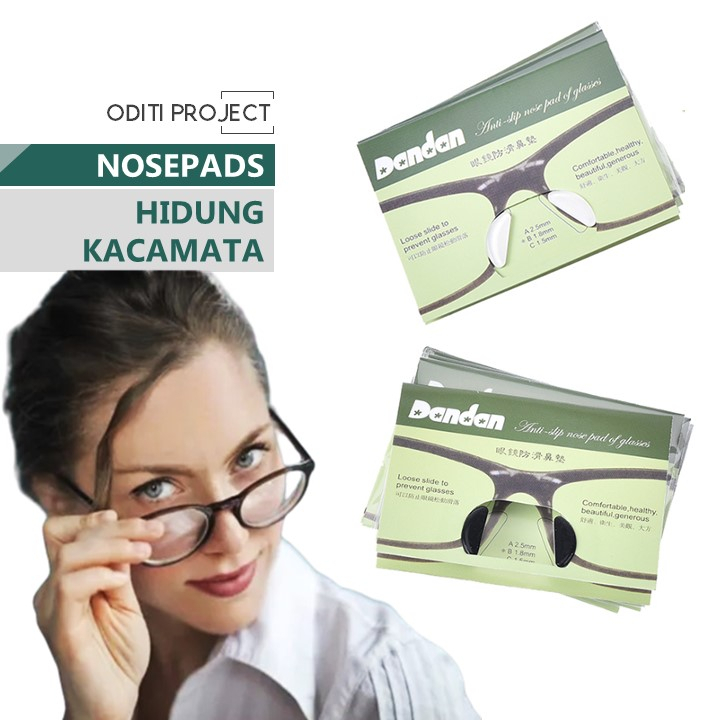 Nosepad Kacamata Tempel | Penyangga Hidung Nosepad Kacamata | Nosepad Kacamata Anti Mlorot