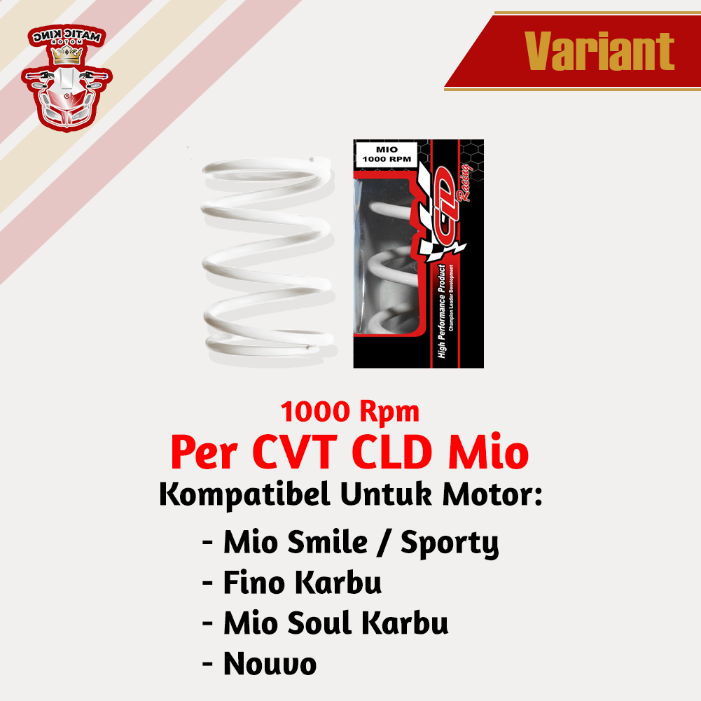 Per CVT Yamaha Mio J Fino Soul GT X-Ride 115 Fi 54P CLD Racing 1000 RPM