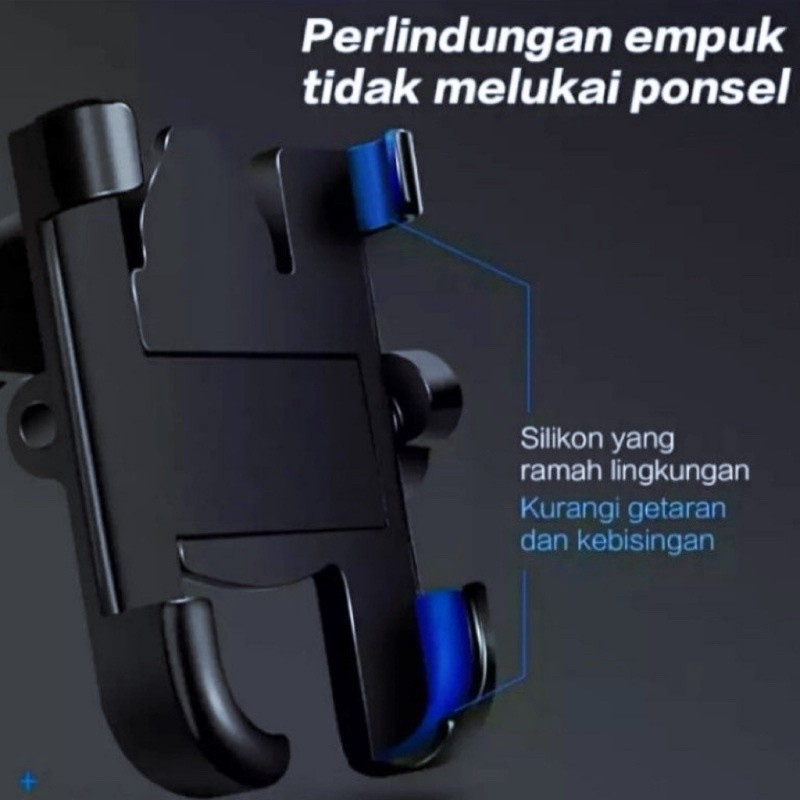 Holder hp spion BESI penahan ponsel penyangga pencagak pegangan stand handphone di motor original kuat aman anti slip mudah di gunakan