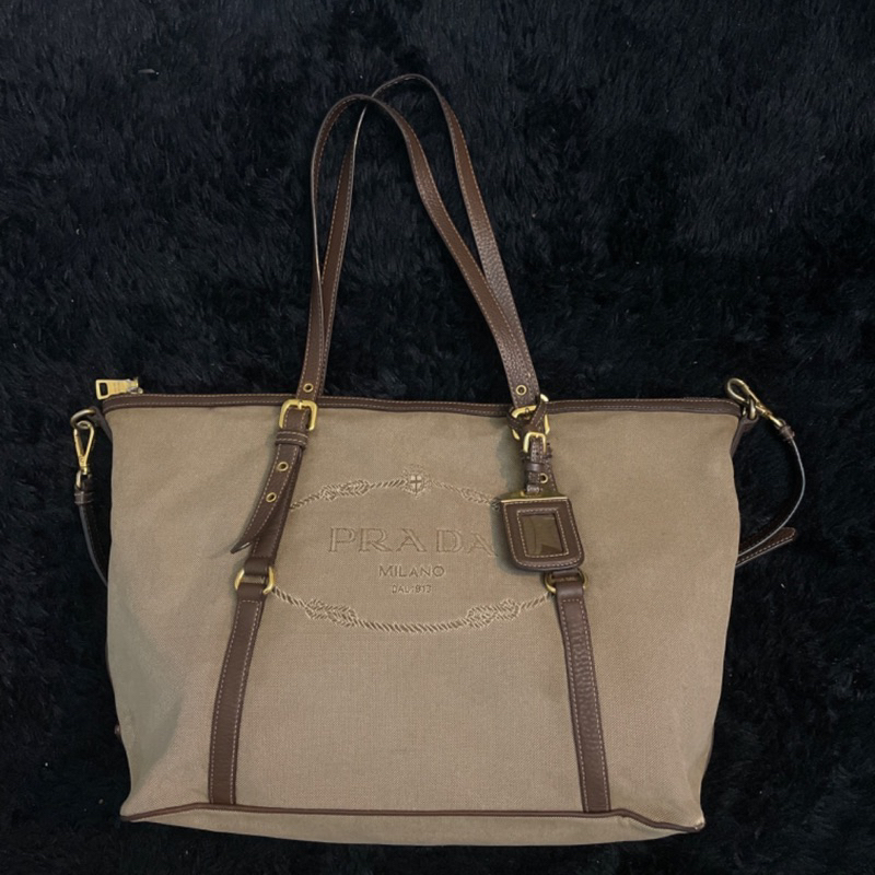 Prada Jacquard preloved bag authentic