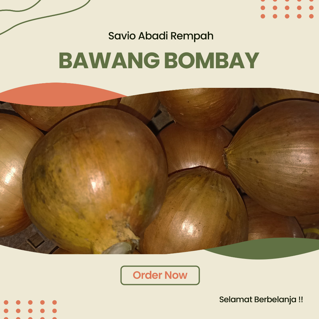 

BAWANG BOMBAY UKURAN SEDANG 1KG